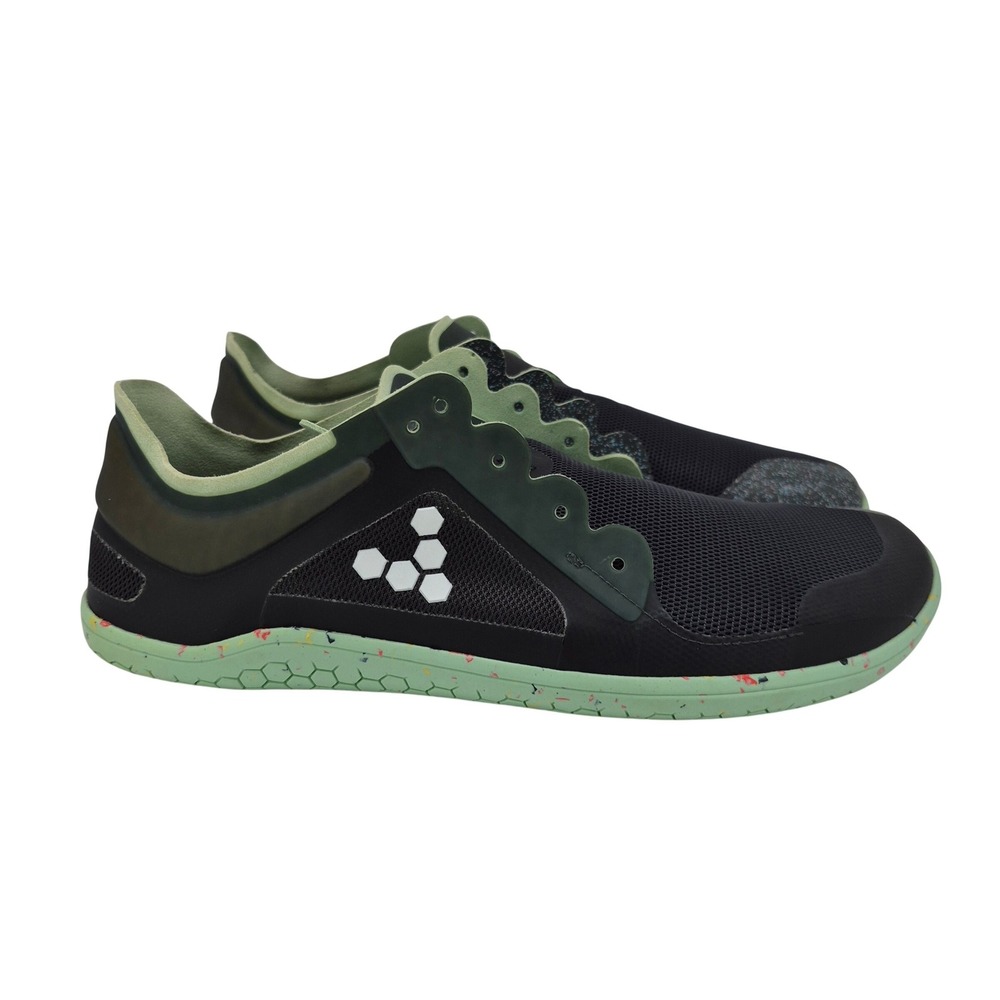 Vivobarefoot Primus Lite III Mens 43 Black Green Minimalist Barefoot Shoes309092